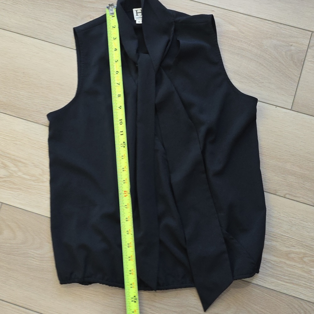 Haute Hippie Women’s Black Sleeveless Wrap Tie-Neck Top - Picture 7 of 9
